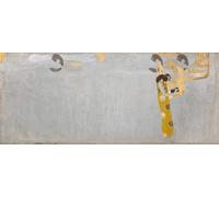 Beethovenfries; 'Die Sehnsucht nach Glück findet Stillung in der Poesie' (Tafel 7 rechte Langwand) (1901) Poster Print by Gustav Klimt (18x24)