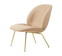 Beetle Armchair Around Bouclé 004 With Legs In Semi Matt Brass