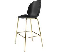 Beetle Bar Stool 75 Conic Base Brass Semi Matt/ Black