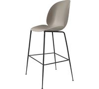 Beetle Bar Stool 75 Conic Base Matt Black/ New Beige