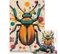 Beetle Beauty in Modern Pop Art Jigsaw Puzzles for Adults 1000 Pieces Logical Skill Restful Activity Precise Join Holiday Present (38x26cm)