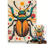Beetle Beauty in Modern Pop Art Teenagers 1000 Piece Jigsaw Puzzle Reasoning Skill Stress Relief Fun Sharp Cut Best Gift (50x75cm)
