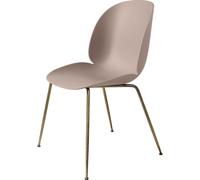 Beetle Dining Chair Conic Base Antique Brass/ Sweet Pink