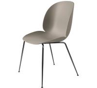 Beetle Dining Chair Conic Base Black Chrome/ New Beige
