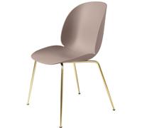 Beetle Dining Chair Conic Base Brass Semi Matt/ Sweet Pink