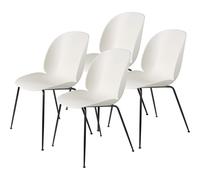 Beetle Dining Chair Conic Base/ Matt Black/ Alabaster White 4 Pcs.