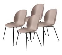 Beetle Dining Chair Conic Base/ Matt Black/ Sweet Pink 4 Pcs.