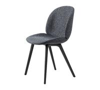 Beetle Dining Chair Plastic Leg Upholstered In Around Bouclé 023