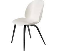 Beetle Dining Chair Wooden Base Black Stained Beech Semi- mat/Alabaster White