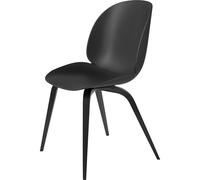 Beetle Dining Chair Wooden Base Black Stained Beech Semi- Mat/ Black