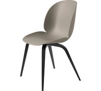 Beetle Dining Chair Wooden Base Black Stained Beech Semi- Mat/ New Beige