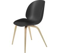 Beetle Dining Chair Wooden Base Oak Semi Matt/ Black
