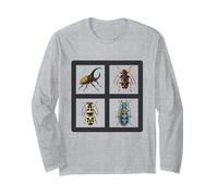 Beetle Illustration Collection Beautiful Beetles Long Sleeve T-Shirt