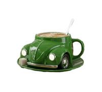 Beetle Shaped Coffee Mug, Handmade Ceramic Beetle Shaped Coffee Mugs, Car Shaped Coffee Mug, Handmade Ceramic Shaped Coffee Mug, Cute Ceramic Beetle Shaped Coffee Cup