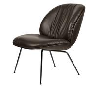 Gubi Beetle Soft Armchair Black/Smooth Leather