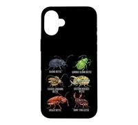 Beetle Species Insects Lover Kids Biology Ground Beetle Case for iPhone 16 Plus