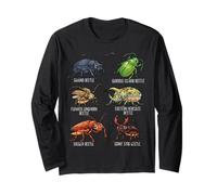 Beetle Species Insects Lover Kids Biology Ground Beetle Long Sleeve T-Shirt