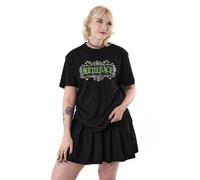 Beetlejuice Adult Short Sleeved T-Shirt (Black) in Black | Size: Medium Beetlejuice Black M
