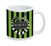Beetlejuice Beetle Worm Ceramic Coffee Mug, Novelty Gift Mugs for Coffee, Tea and Hot Drinks, 11oz, White