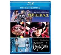 Beetlejuice / Charlie and the Chocolate Factory / Tim Burton's Corpse Bride (Triple Feature) [Blu-ray] by Johnny Depp