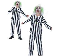 Beetlejuice Costume Boys Halloween Licensed Fancy Dress Outfit Kids