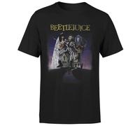 Beetlejuice Distressed Poster T-Shirt - Black | Size: Large Beetlejuice Black L