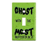 Beetlejuice Ghost with the Most Plastic Wall Decor Toggle Light Switch Plate Cover