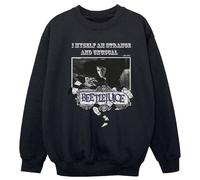 Beetlejuice Girl's Strange & Unusual Sweatshirt in Black | Size: 12-13 Years Beetlejuice Black 12-13 Years