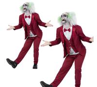 Beetlejuice Groom Costume Adults Halloween Fancy Dress Mens Movie