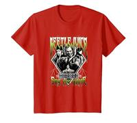 Beetlejuice Group Band T-Shirt, Youth, Red, 2T