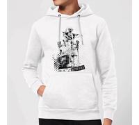 Beetlejuice Here Lies Betelgeuse Hoodie - White | Size: Large Beetlejuice White L