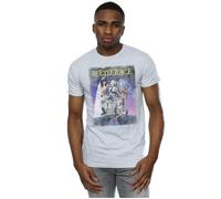 Beetlejuice Men's Distressed Poster T-Shirt in Grey | Size: 3XL Beetlejuice Grey 3XL