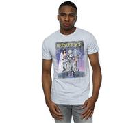 BEETLEJUICE Men's Distressed Poster T-Shirt XX-Large Sport Grey