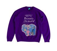 Beetlejuice Men's Handbook For The Recently Deceased Sweatshirt in Purple | Size: Large Beetlejuice Purple L