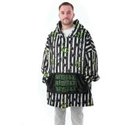Beetlejuice Mens Multicoloured Stripy Blanket Hoodie (One Size)