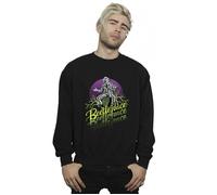 Absolute Cult Beetlejuice Men's Purple Circle Sweatshirt Black Small