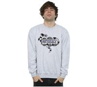 Beetlejuice Men's Sandworm Logo Sweatshirt in Grey | Size: 2XL Beetlejuice Grey 2XL