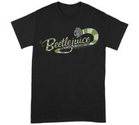 Beetlejuice Men's Sandworm T-Shirt in Black | Size: Medium Beetlejuice Black M