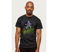 Beetlejuice Men's Striped Suit T-Shirt in Black | Size: Medium Beetlejuice Black M