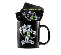 Beetlejuice Mug And Sock Set Black/white (6 Uk-11 Uk)