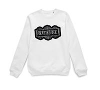 Beetlejuice Official Black Logo Sweatshirt in White | Size: 2XL Beetlejuice White 2XL