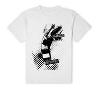 Beetlejuice Official Sandworm Attack T-Shirt - White | Size: XL Beetlejuice White XL