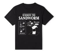 Beetlejuice Official Sandworm Instructional T-Shirt - Black | Size: Small Beetlejuice Black S