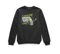 Beetlejuice Official The Ghost with the Most Sweatshirt - Black | Size: Medium Beetlejuice Black M
