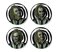 Beetlejuice Sandworm Instructional Coaster Set | Size: 4 Pack Beetlejuice Multicolor 4 Pack