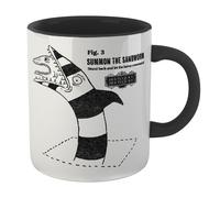 Beetlejuice Sandworm Instructional Mug - Black