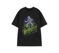 Beetlejuice Short Sleeved T-Shirt (Adult Black) in Black | Size: Small Beetlejuice Black S