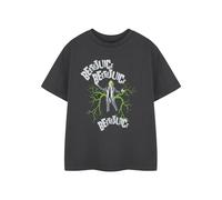 Beetlejuice Short Sleeved T-Shirt | Charcoal | Official Merch in Grey | Size: 11-12 Years Beetlejuice Grey 11-12 Years