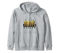 Beetlejuice Trio Yellow Suits On Couch Classic Scene Zip Hoodie