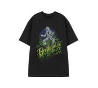Beetlejuice Unisex Black Logo Fade Short Sleeved T-Shirt - X-Large